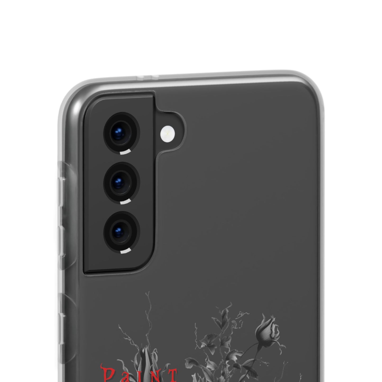 Red Rose Floral Phone Case — 'Paint the Red' Artistic iPhone Cover