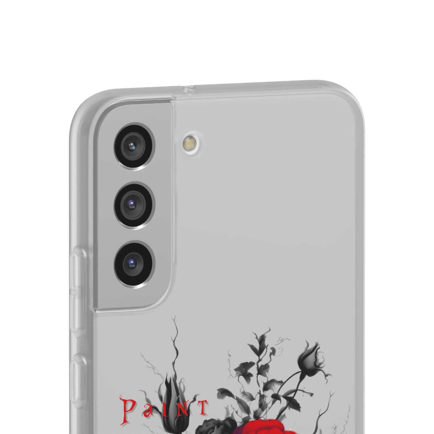 Red Rose Floral Phone Case — 'Paint the Red' Artistic iPhone Cover