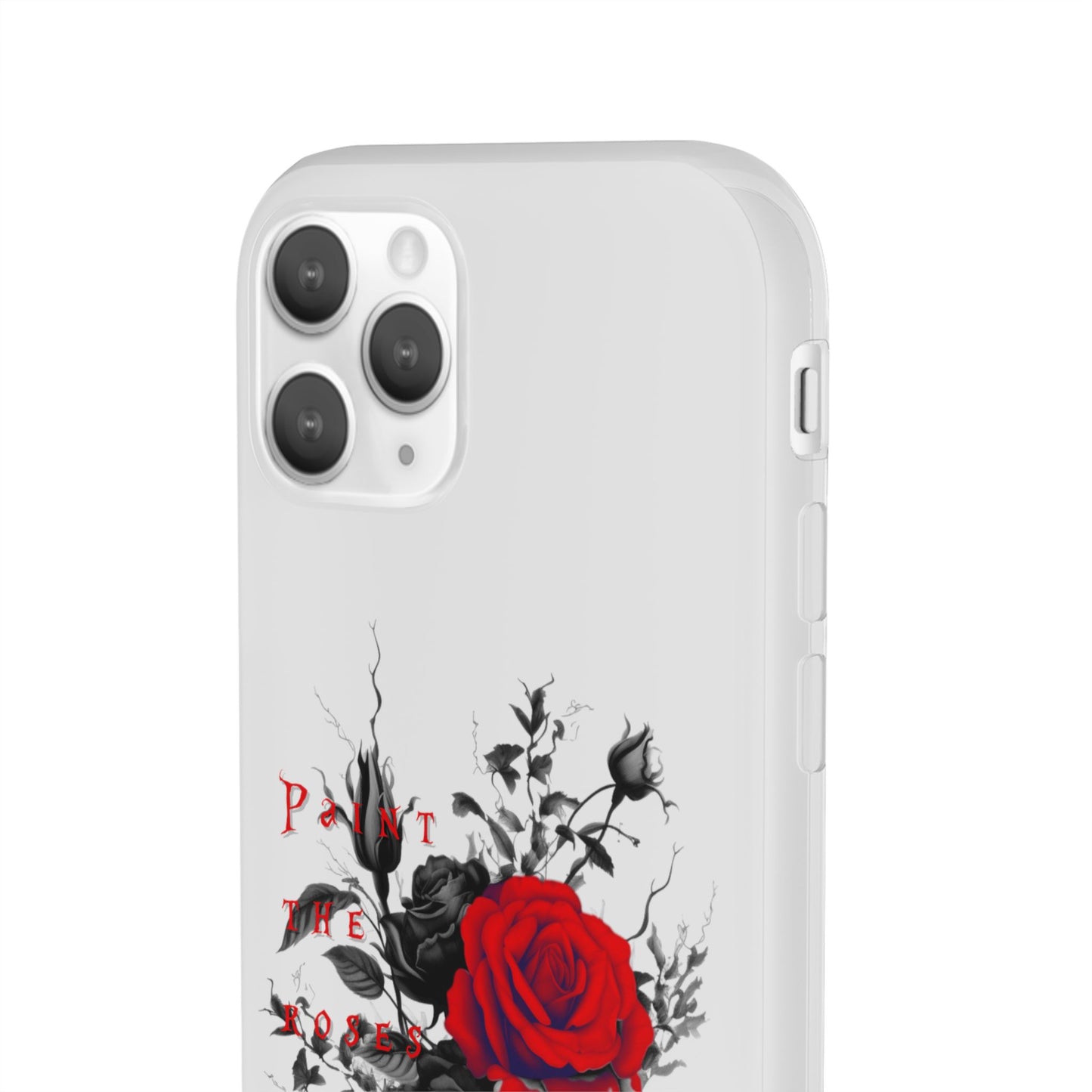 Red Rose Floral Phone Case — 'Paint the Red' Artistic iPhone Cover