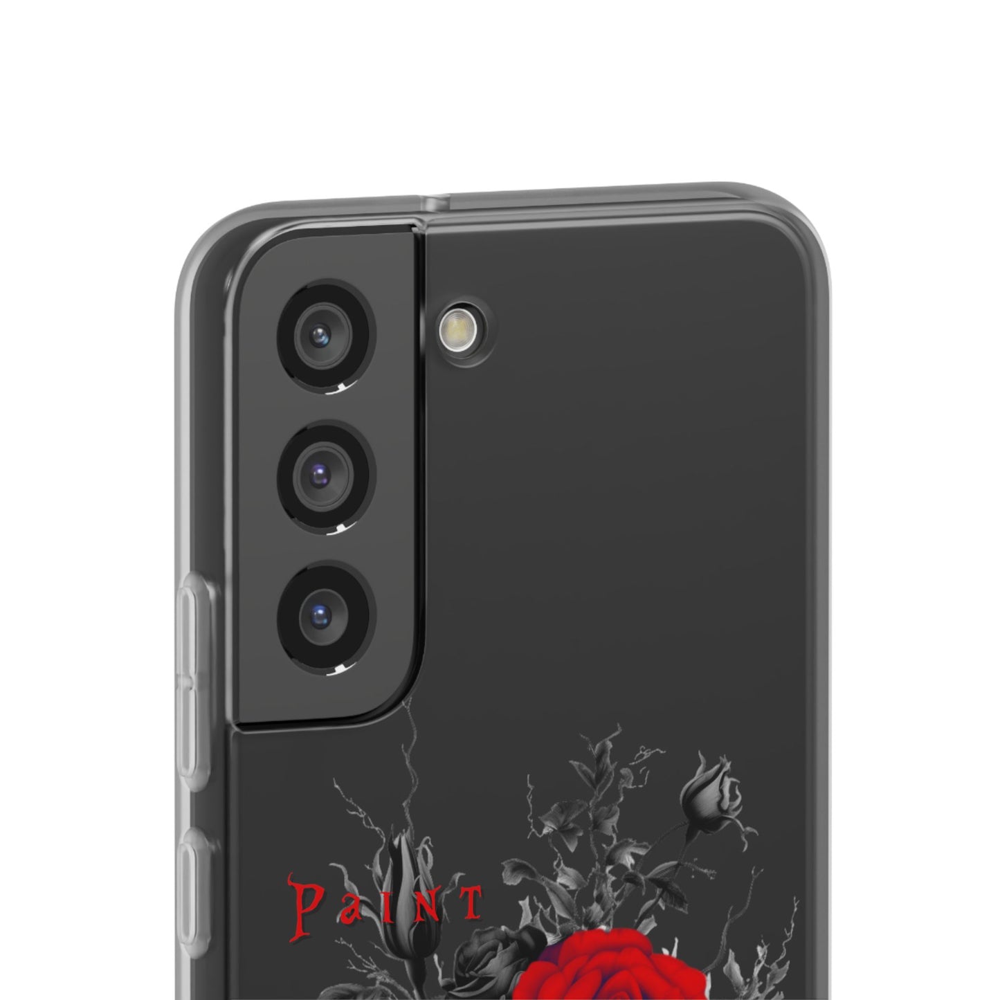 Red Rose Floral Phone Case — 'Paint the Red' Artistic iPhone Cover