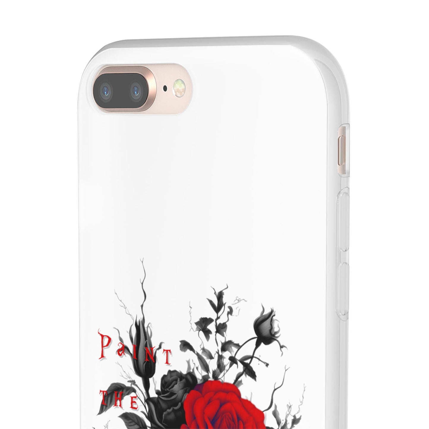 Red Rose Floral Phone Case — 'Paint the Red' Artistic iPhone Cover