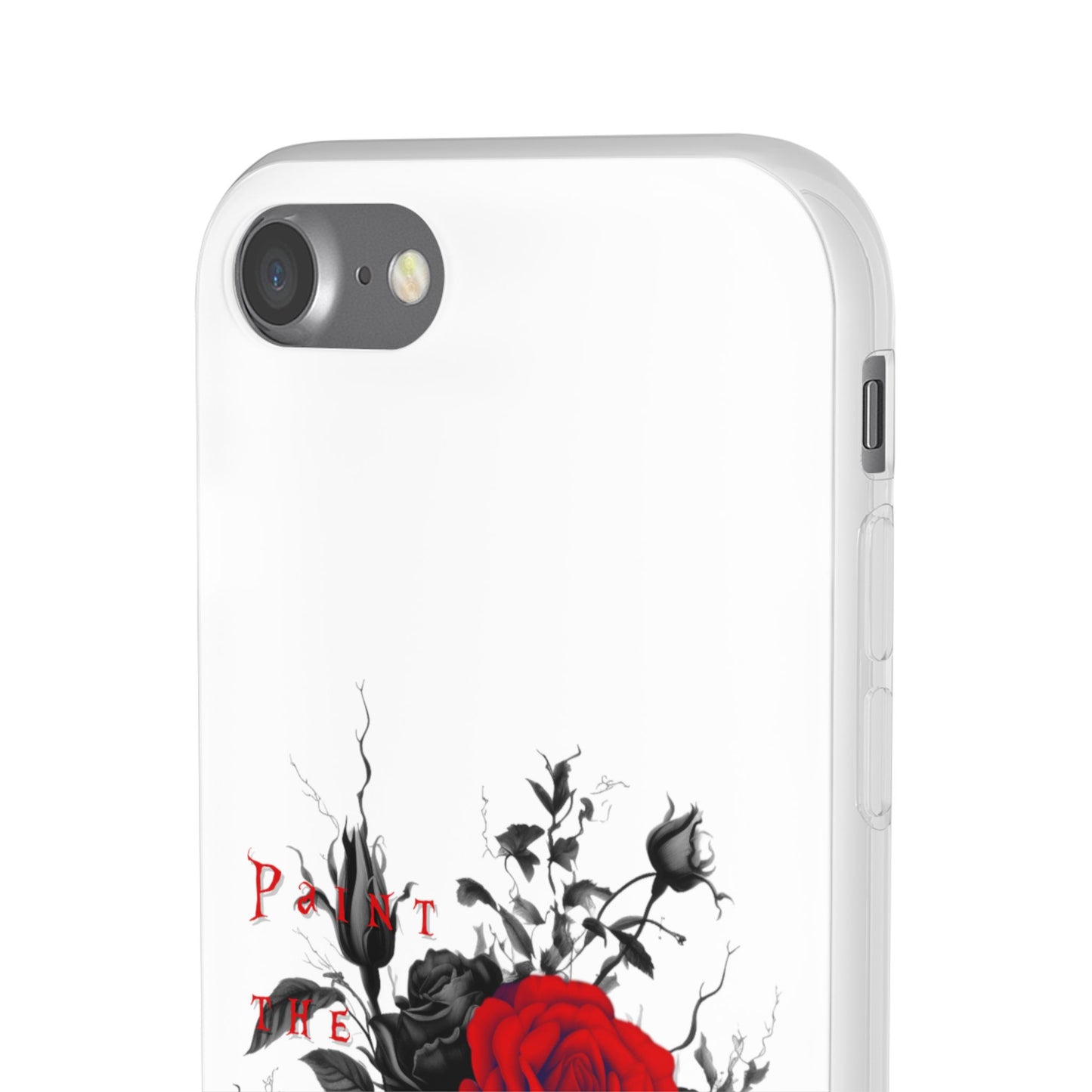 Red Rose Floral Phone Case — 'Paint the Red' Artistic iPhone Cover