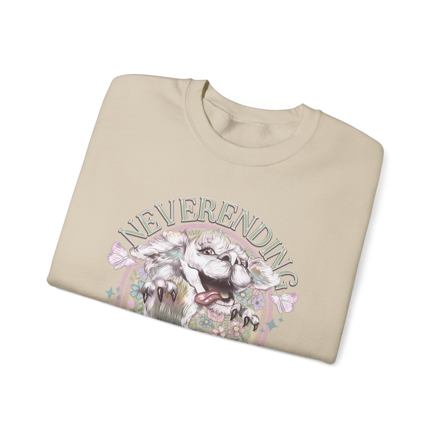 Neverending Story Sweatshirt — Fantasy Cat Graphic Crewneck