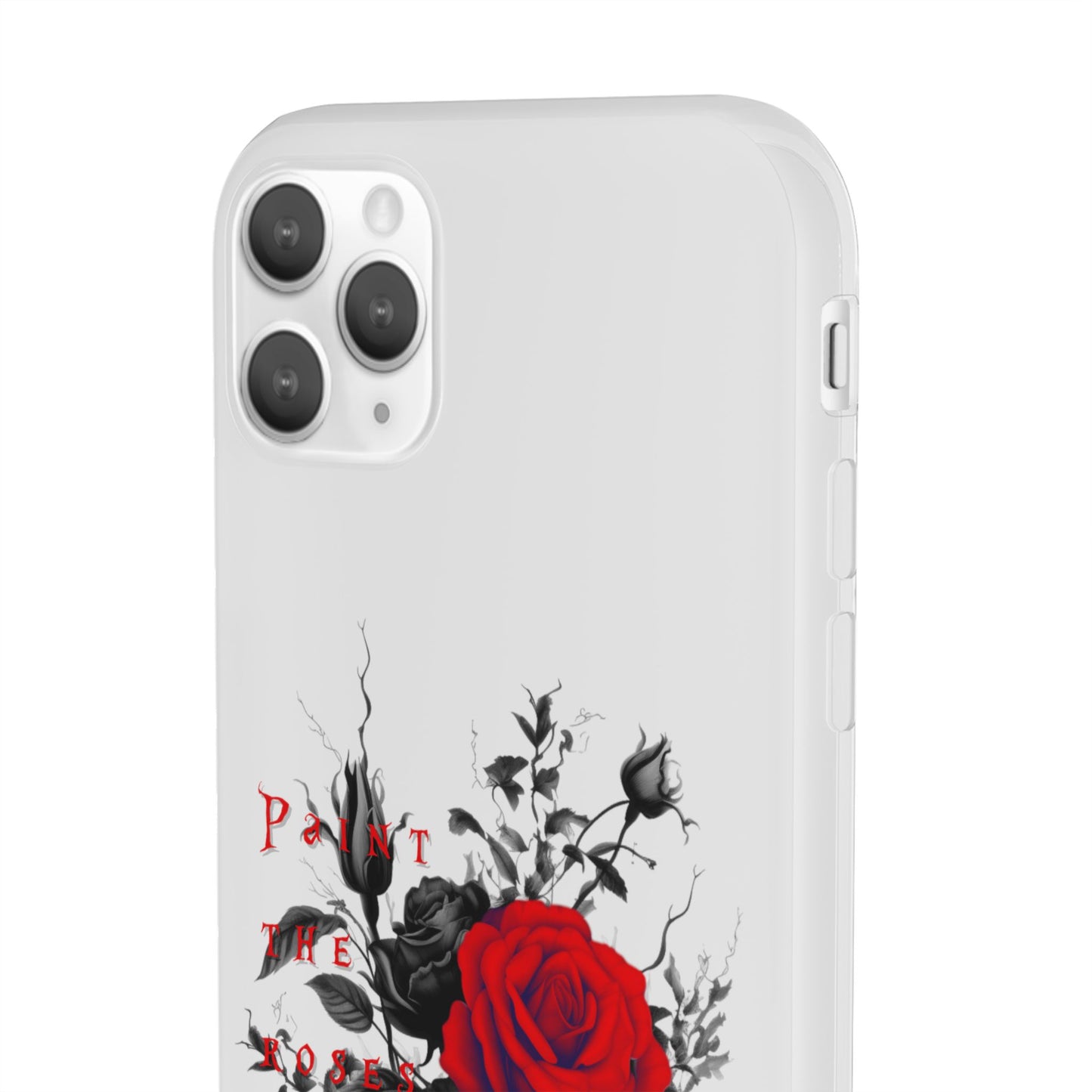 Red Rose Floral Phone Case — 'Paint the Red' Artistic iPhone Cover