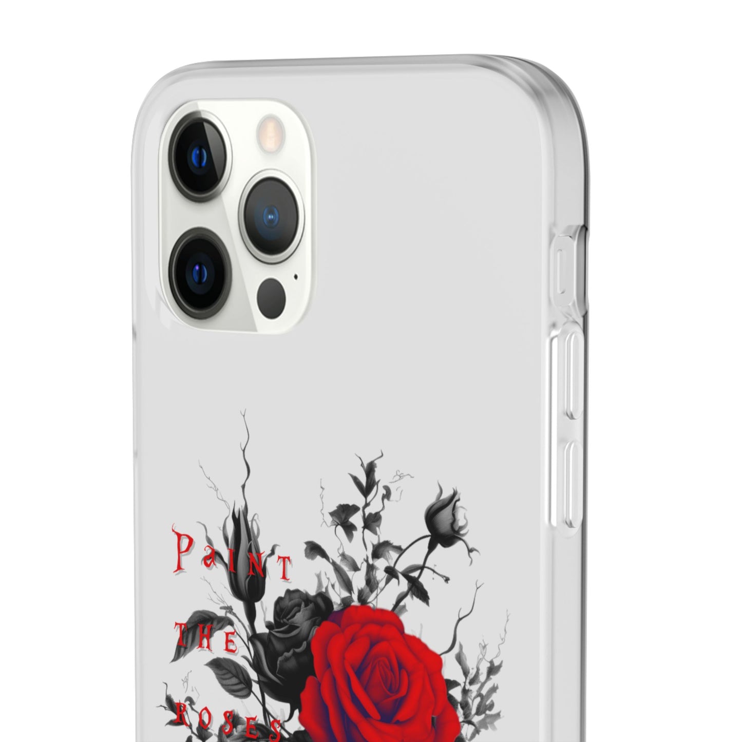 Red Rose Floral Phone Case — 'Paint the Red' Artistic iPhone Cover