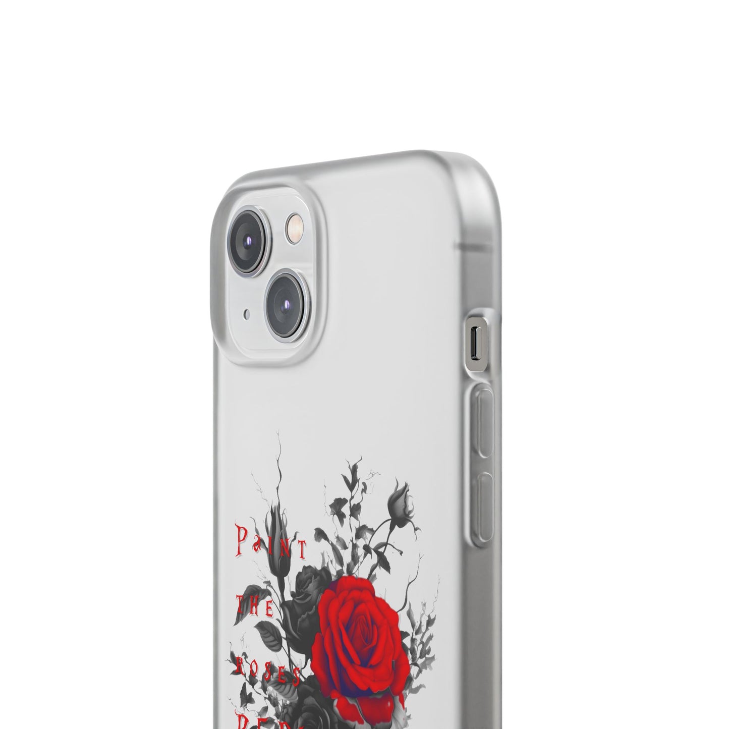 Red Rose Floral Phone Case — 'Paint the Red' Artistic iPhone Cover