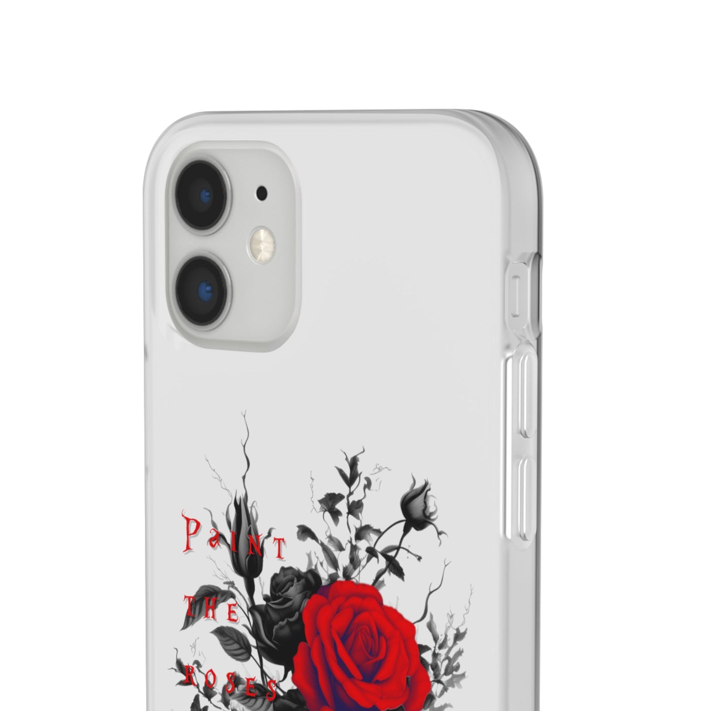 Red Rose Floral Phone Case — 'Paint the Red' Artistic iPhone Cover
