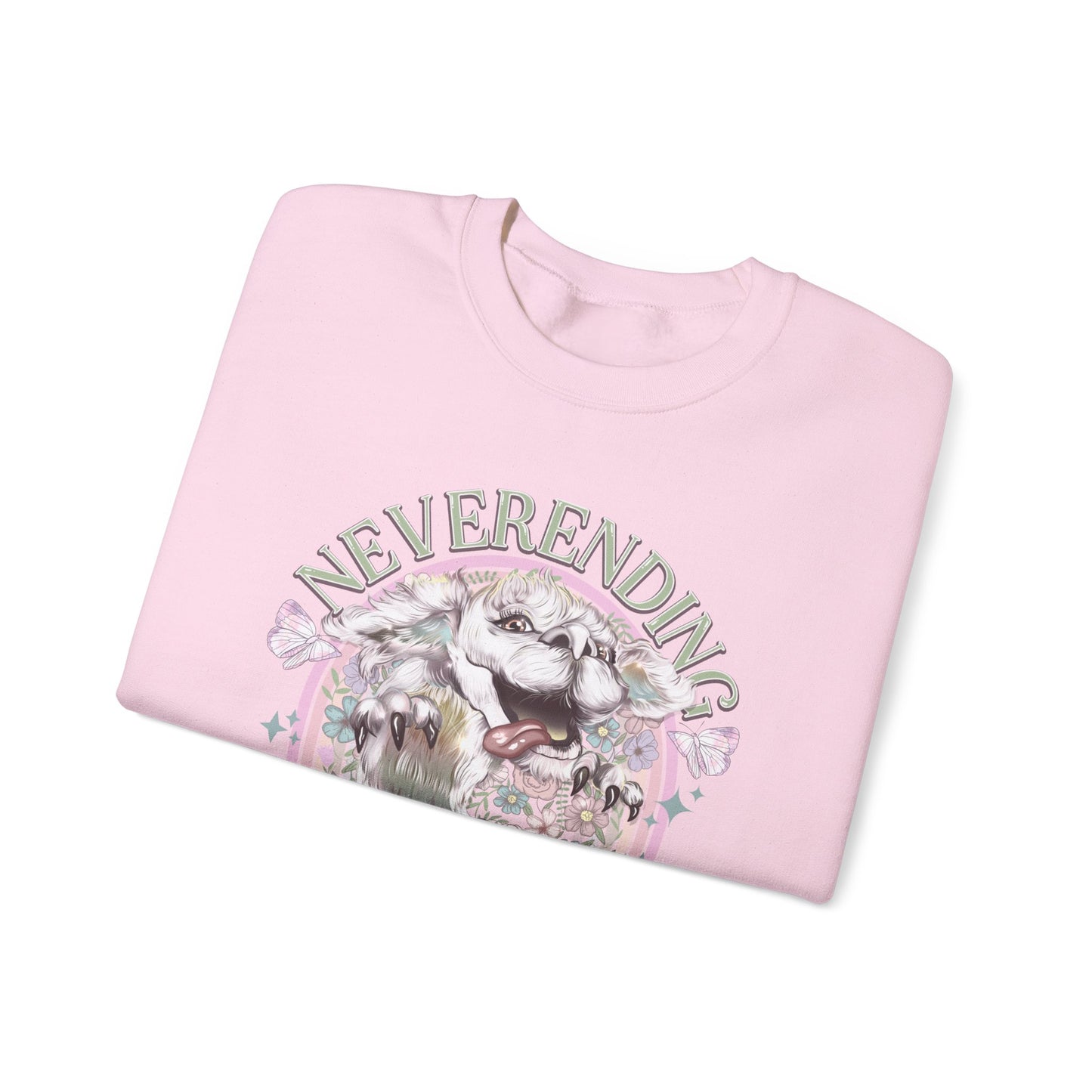 Neverending Story Sweatshirt — Fantasy Cat Graphic Crewneck
