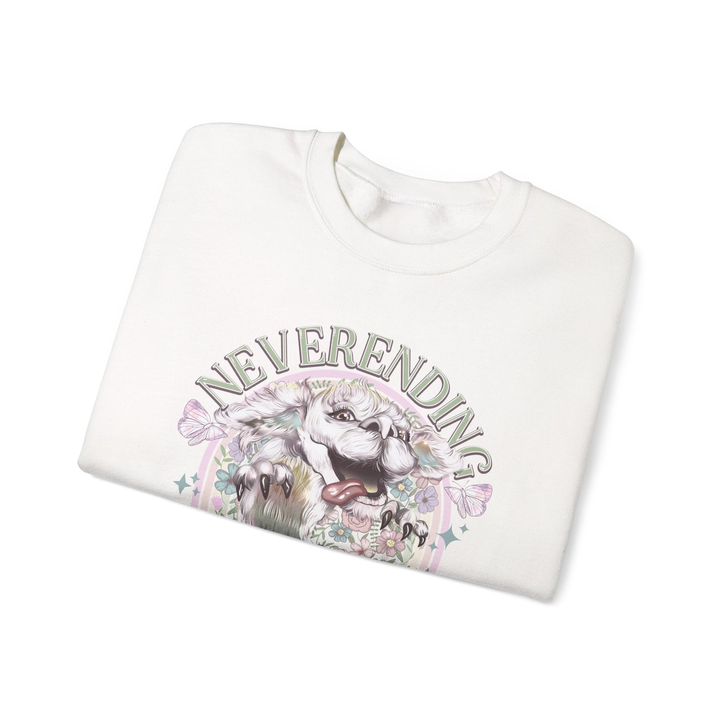 Neverending Story Sweatshirt — Fantasy Cat Graphic Crewneck