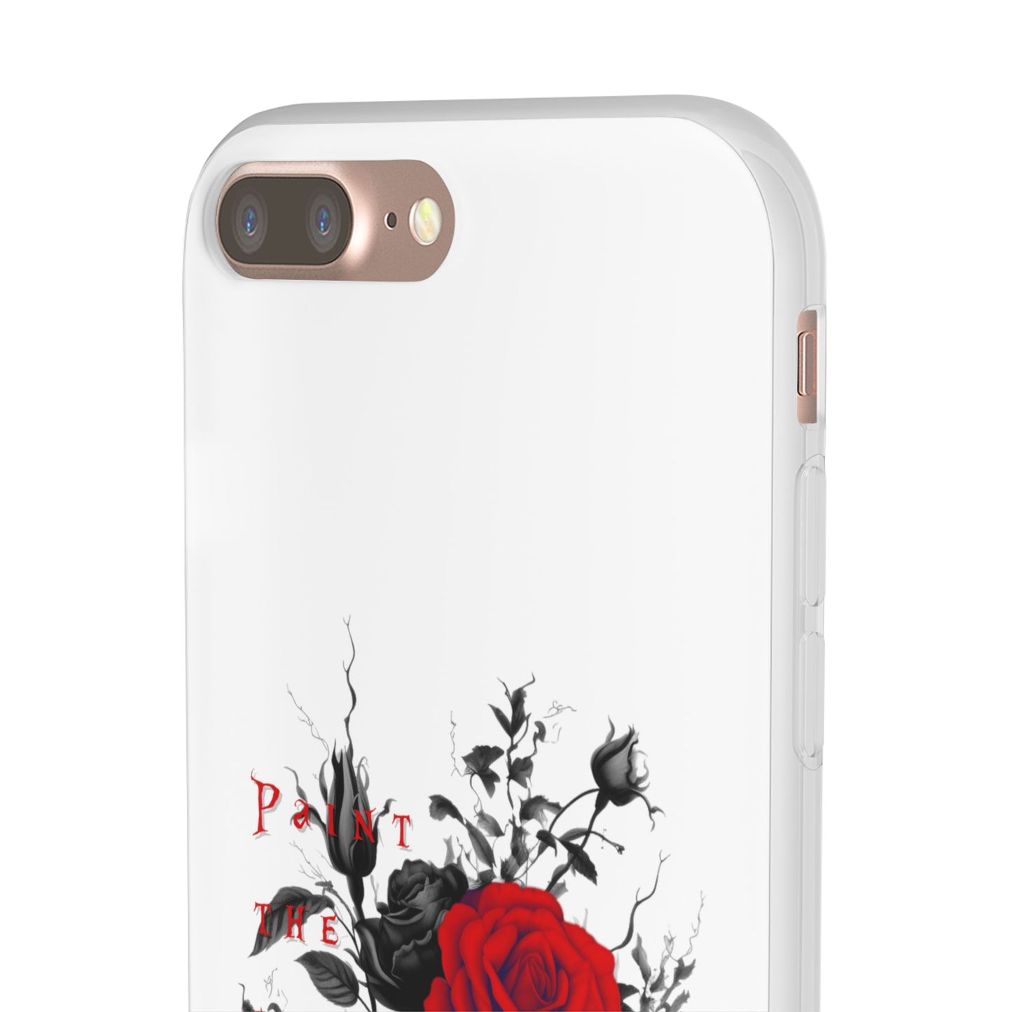 Red Rose Floral Phone Case — 'Paint the Red' Artistic iPhone Cover