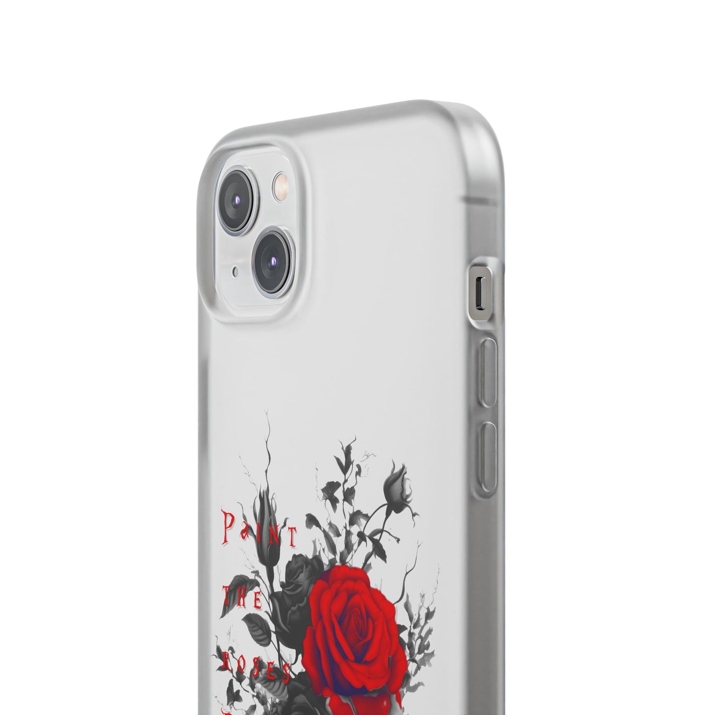 Red Rose Floral Phone Case — 'Paint the Red' Artistic iPhone Cover