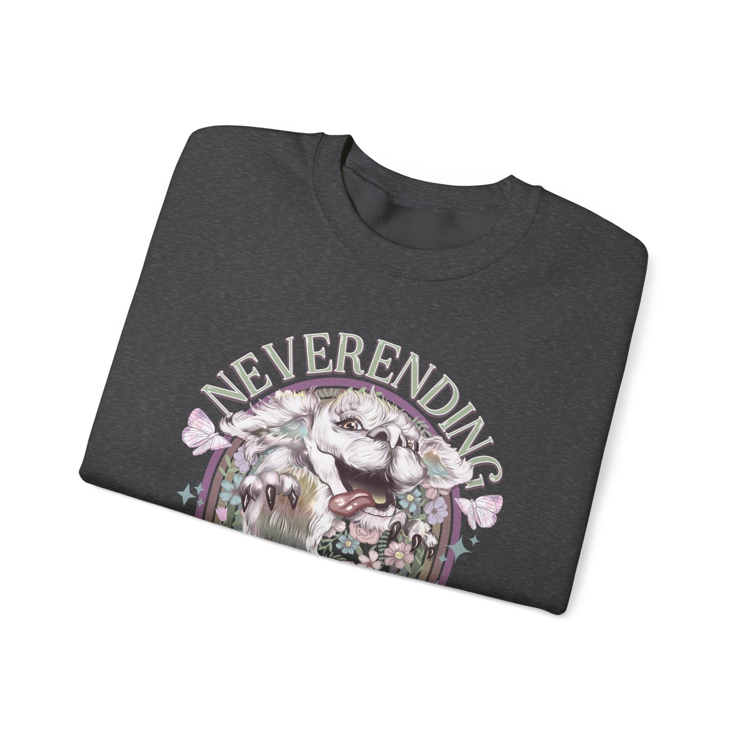 Neverending Story Sweatshirt — Fantasy Cat Graphic Crewneck