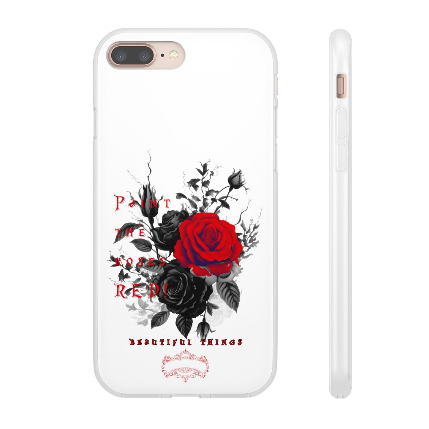 Red Rose Floral Phone Case — 'Paint the Red' Artistic iPhone Cover