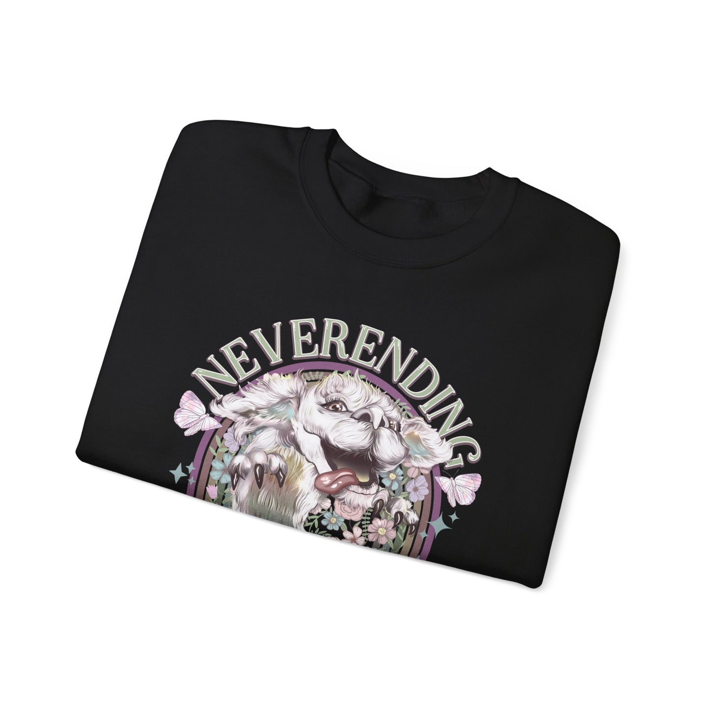 Neverending Story Sweatshirt — Fantasy Cat Graphic Crewneck