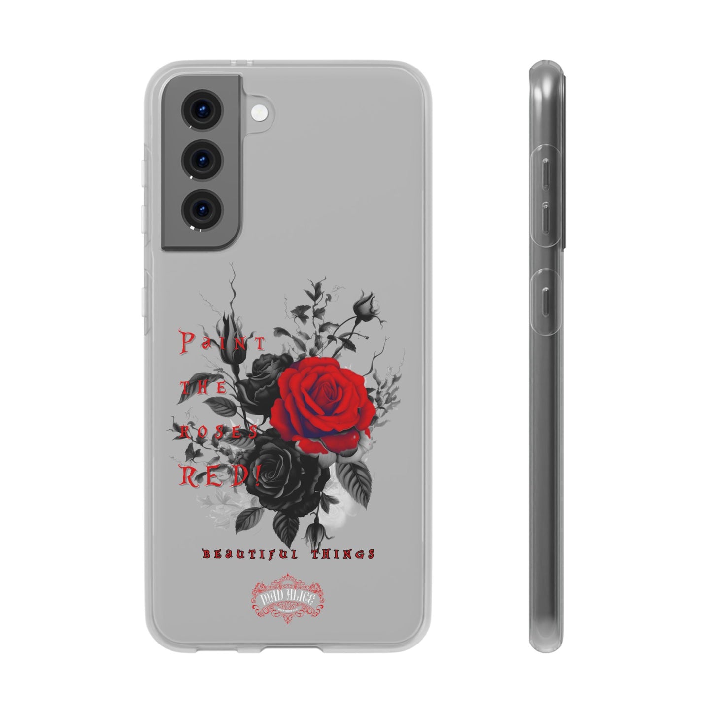 Red Rose Floral Phone Case — 'Paint the Red' Artistic iPhone Cover