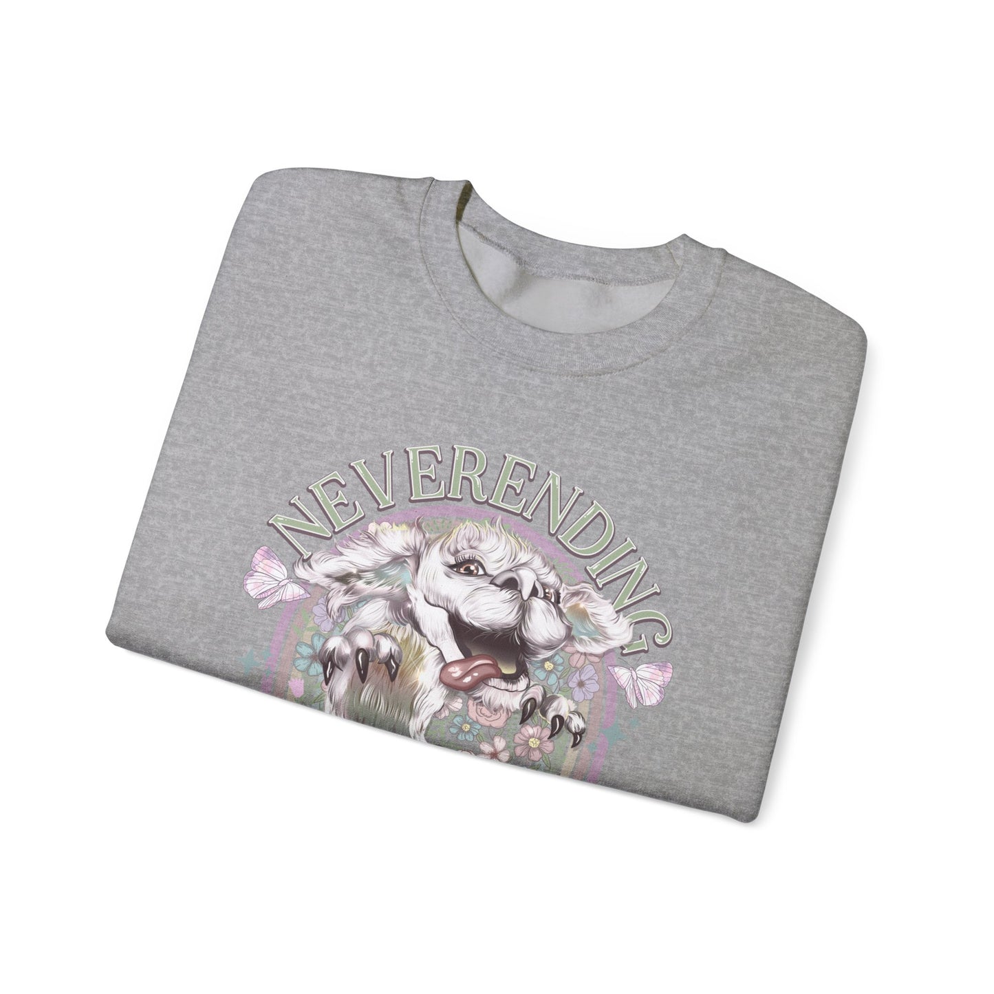 Neverending Story Sweatshirt — Fantasy Cat Graphic Crewneck