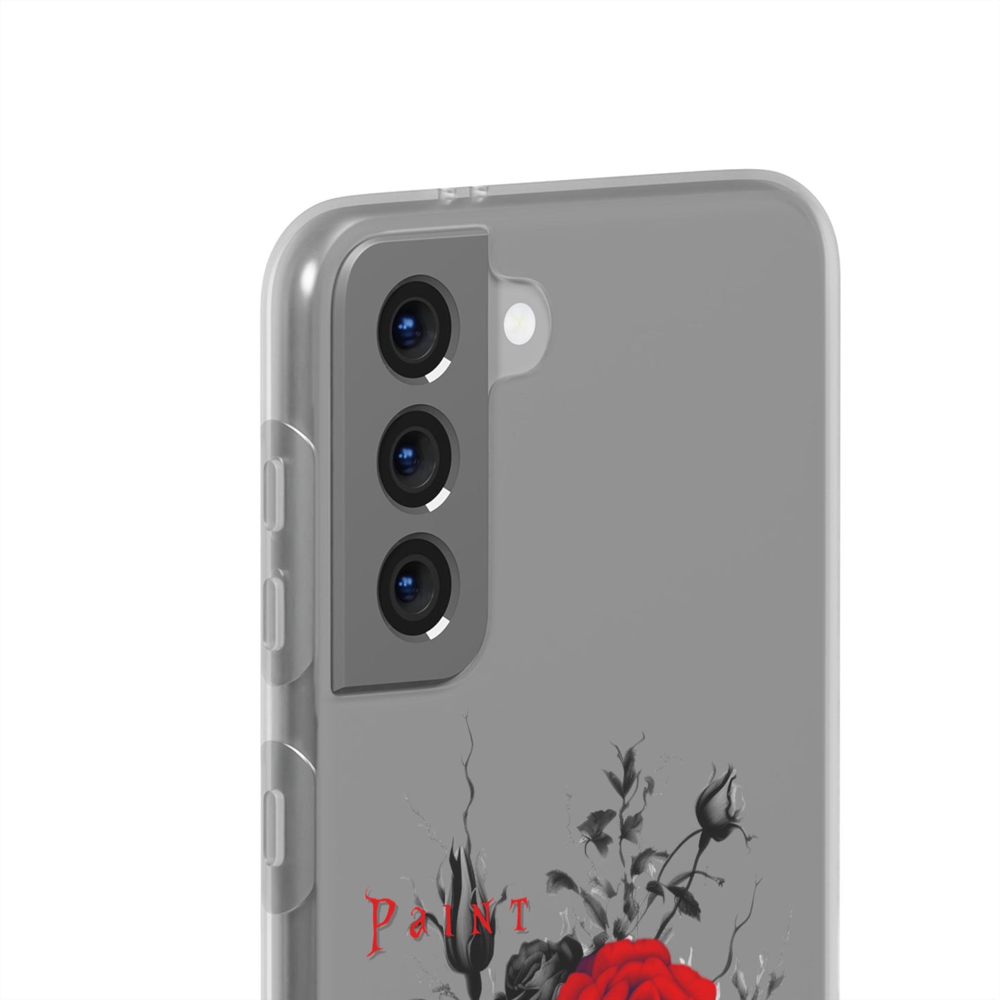 Red Rose Floral Phone Case — 'Paint the Red' Artistic iPhone Cover